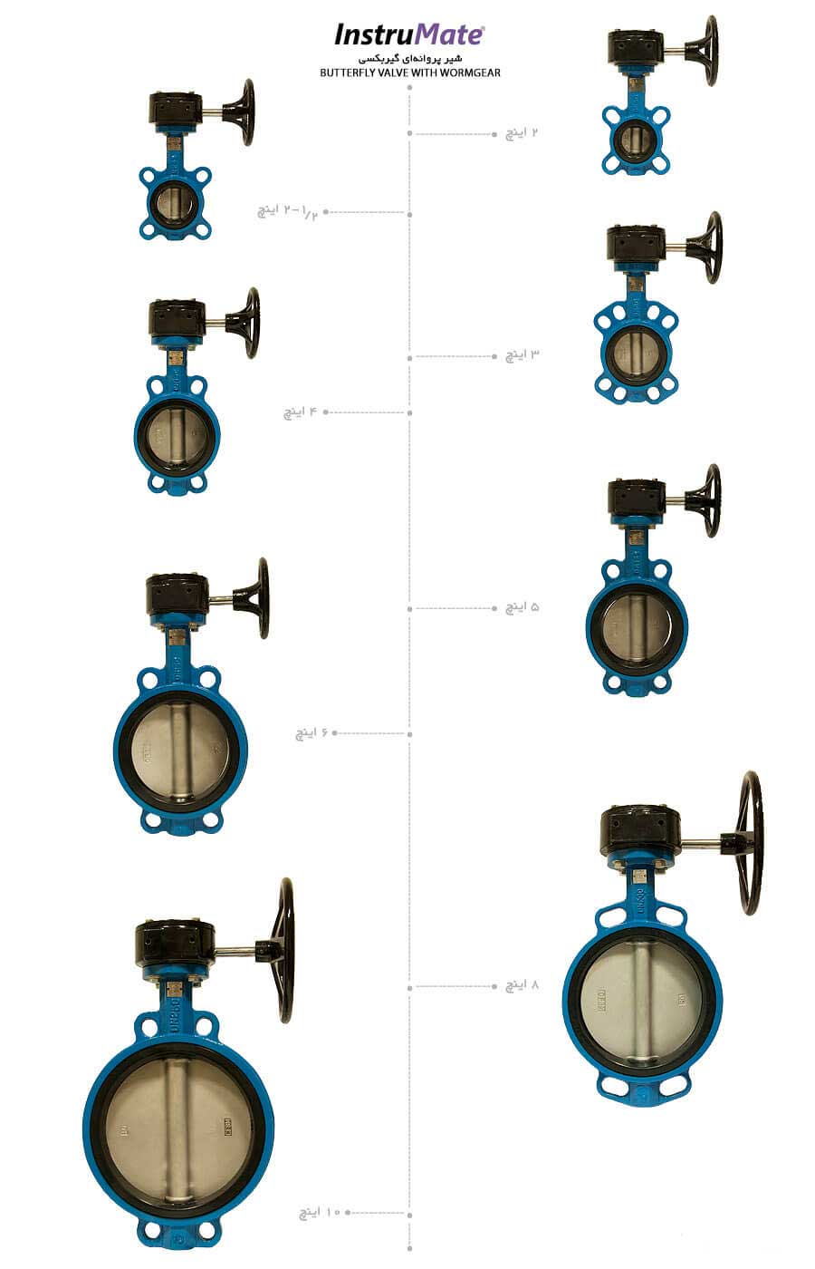 شیر پروانه ای گیربکسی InstruMate
