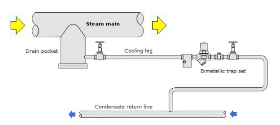 Bimetal steam trap 1