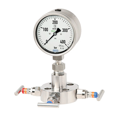 اتصال EMICO gauge به شیرآلات ابزار دقیق