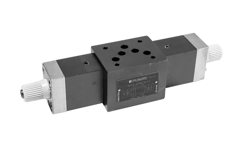 RPC1-4M: شیر کنترل جریان با جبران فشار و دما برای استاندارد ISO 4401-05.