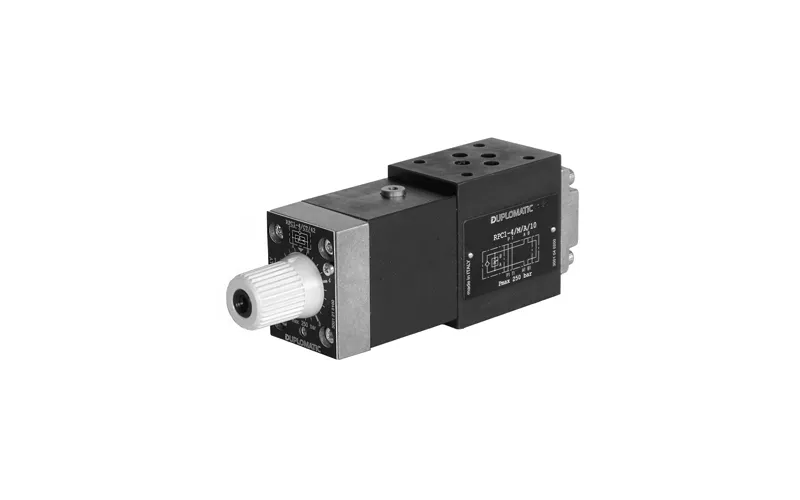 RPC1M: شیر کنترل جریان با جبرانکننده فشار و دما برای استاندارد ISO 4401-03.