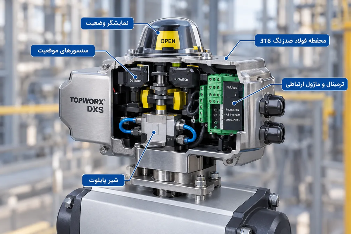 اجزای لیمیت سوئیچ باکس TopWorx DXS